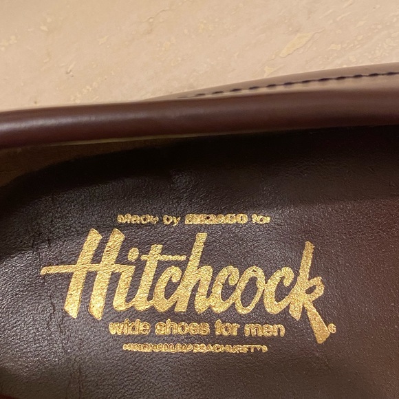 Sebago for Hitchcock Mens Brown Leather Loafers / NWOT / Size 9 /Hitchcock Wide - Picture 4 of 10